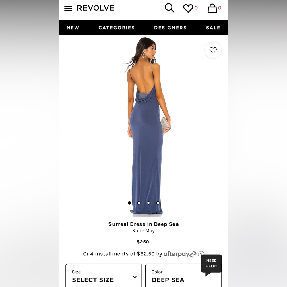 Katie May Surreal Deep Sea Blue Dress/Gown